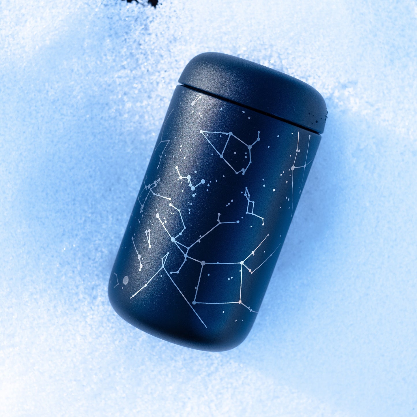 Personalized Modern Black Starry Night 16 oz Fellow Coffee Mug