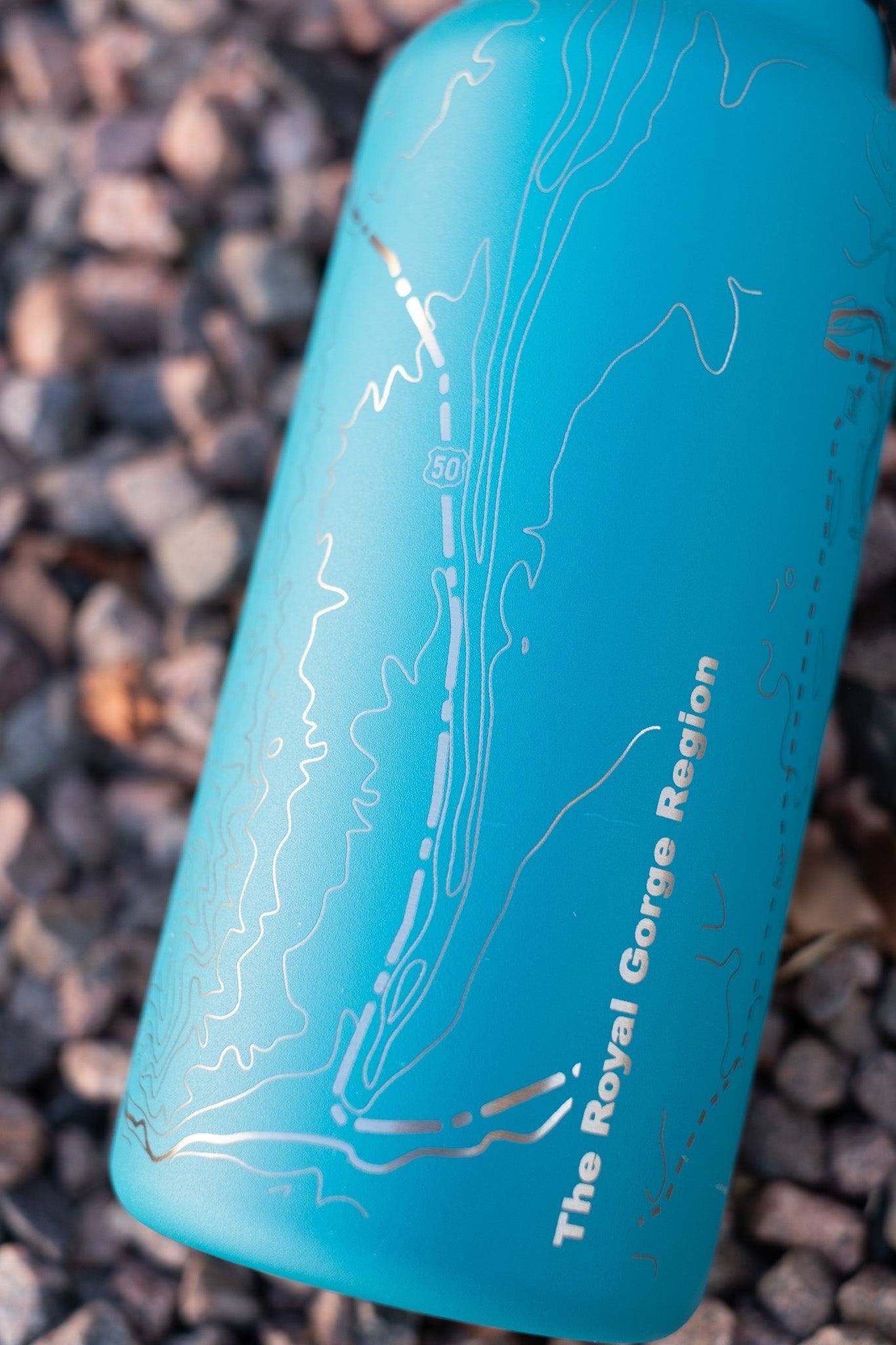 Royal Gorge Topography 32oz Hydro Flask Water Bottle